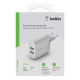 Belkin 24W Dual USB-A Wall Charger White WCB002VFWH - Image 5