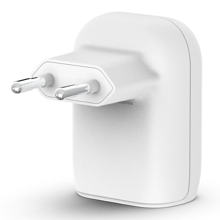 Belkin BoostCharge 37W Dual-port USB Type-A and Type-C with PPS Wall Charger White WCB007VFWH - Image 3
