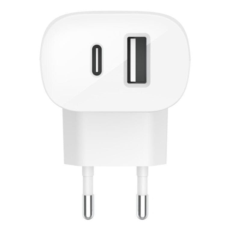 Belkin BoostCharge 37W Dual-port USB Type-A and Type-C with PPS Wall Charger White WCB007VFWH - Image 2