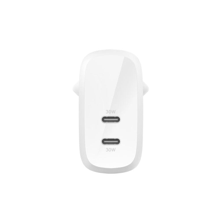 Belkin BoostCharge Pro 60W Dual-port USB Type-C with PPS Wall Charger White WCB010VFWH - Image 2