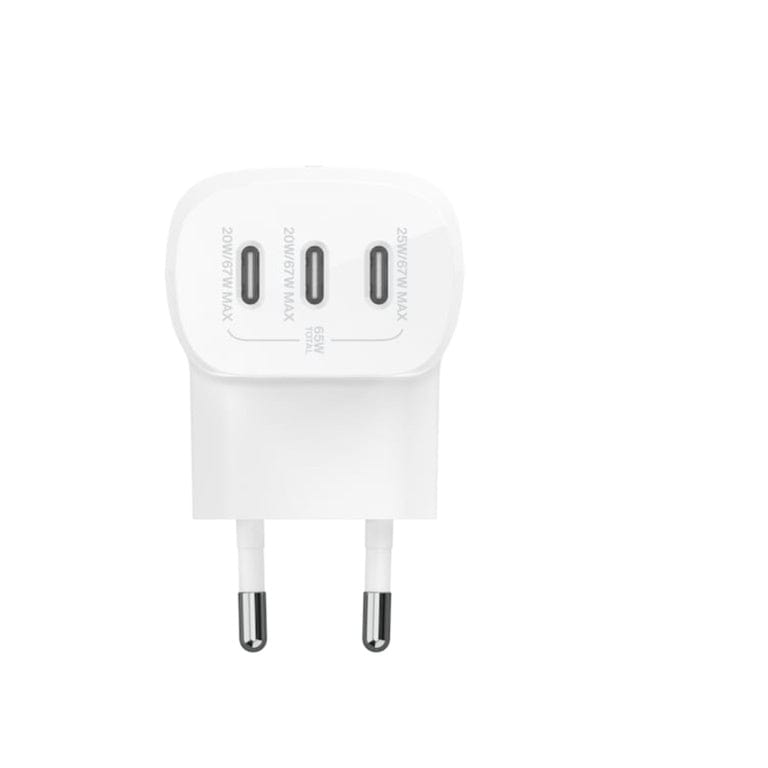 Belkin BoostCharge 3-port USB-C Wall Charger with 67W PPS WCC002VFWH - Image 3