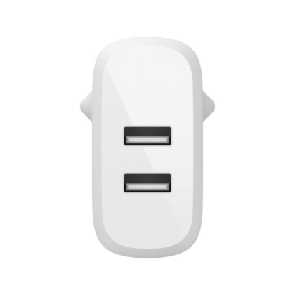 Belkin BoostCharge 24W Dual USB-A PD 3.0 PPS Wall Charger with USB-C Cable - White WCE001VF1MWH