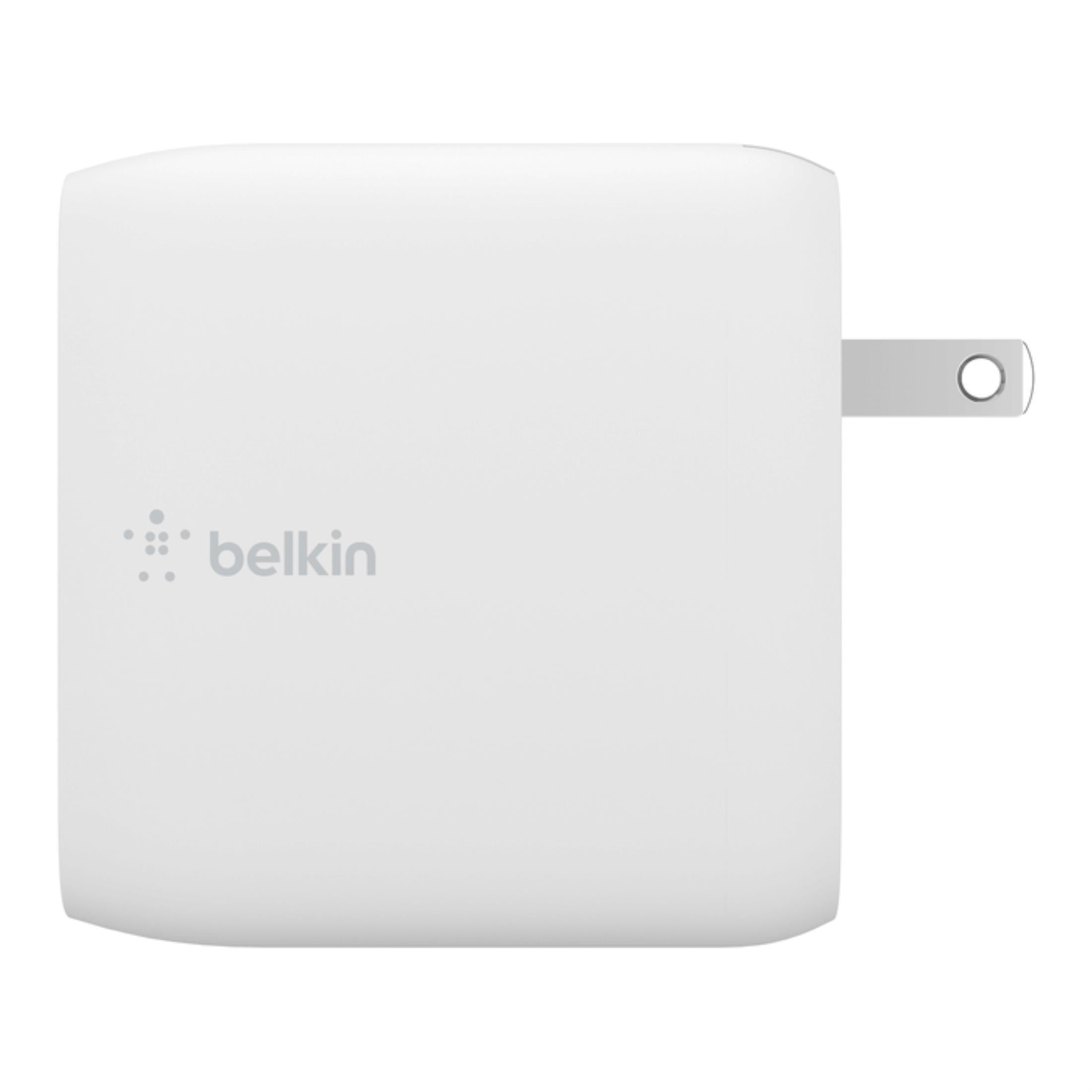 Belkin Dual 65W USB-C GaN Wall Charger with PPS - White WCH013VFWH - Image 6