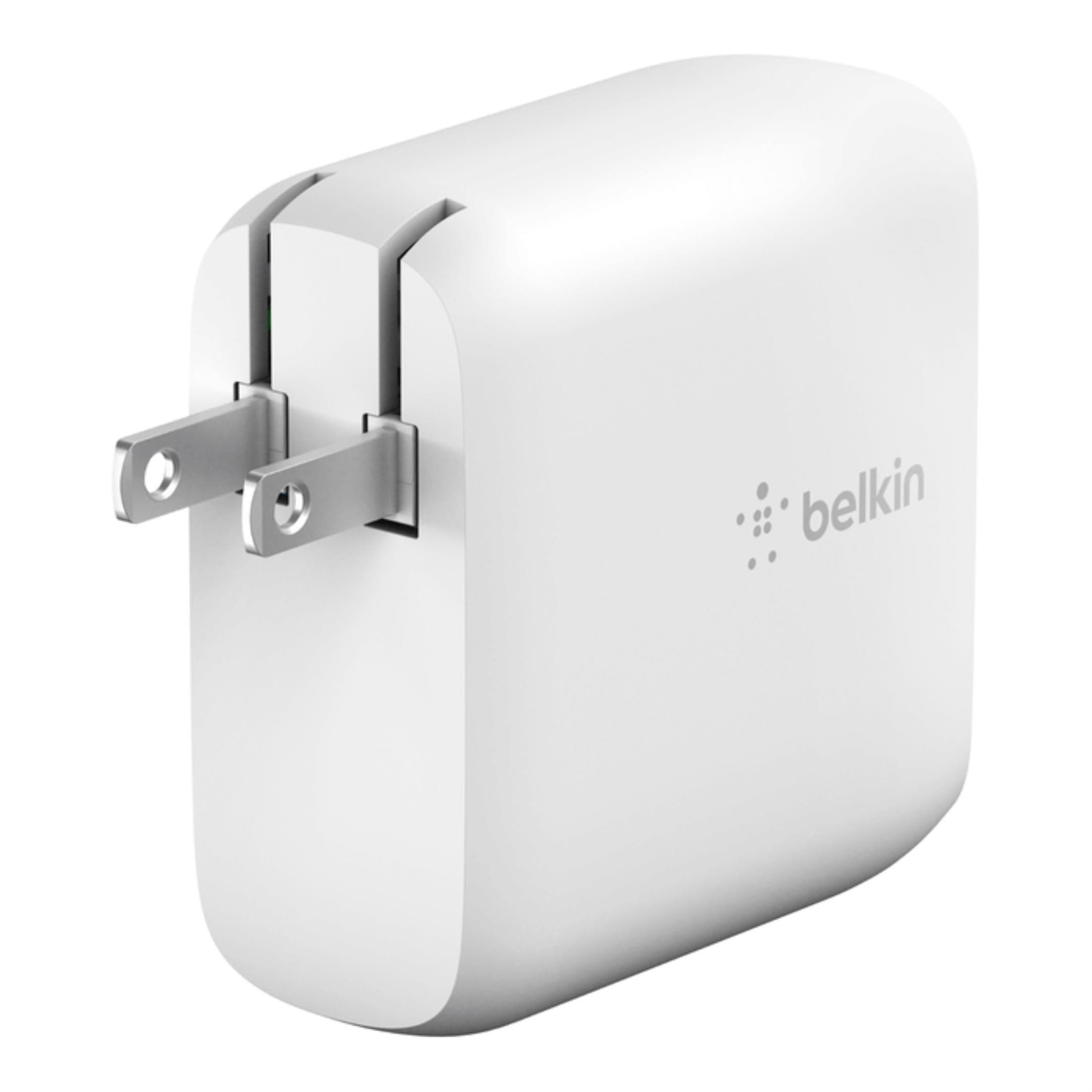 Belkin Dual 65W USB-C GaN Wall Charger with PPS - White WCH013VFWH - Image 5