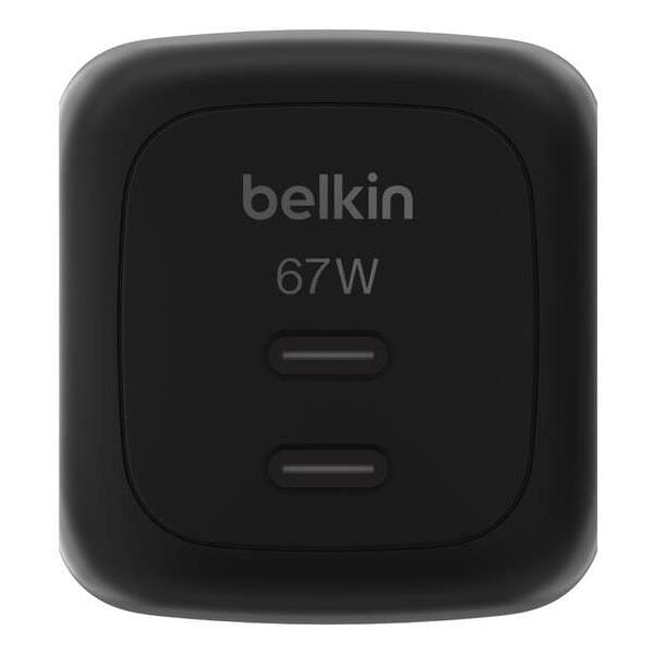 Belkin 67W Universal Indoor AC Fast Charging Wall Charger Black WCH020kqBK