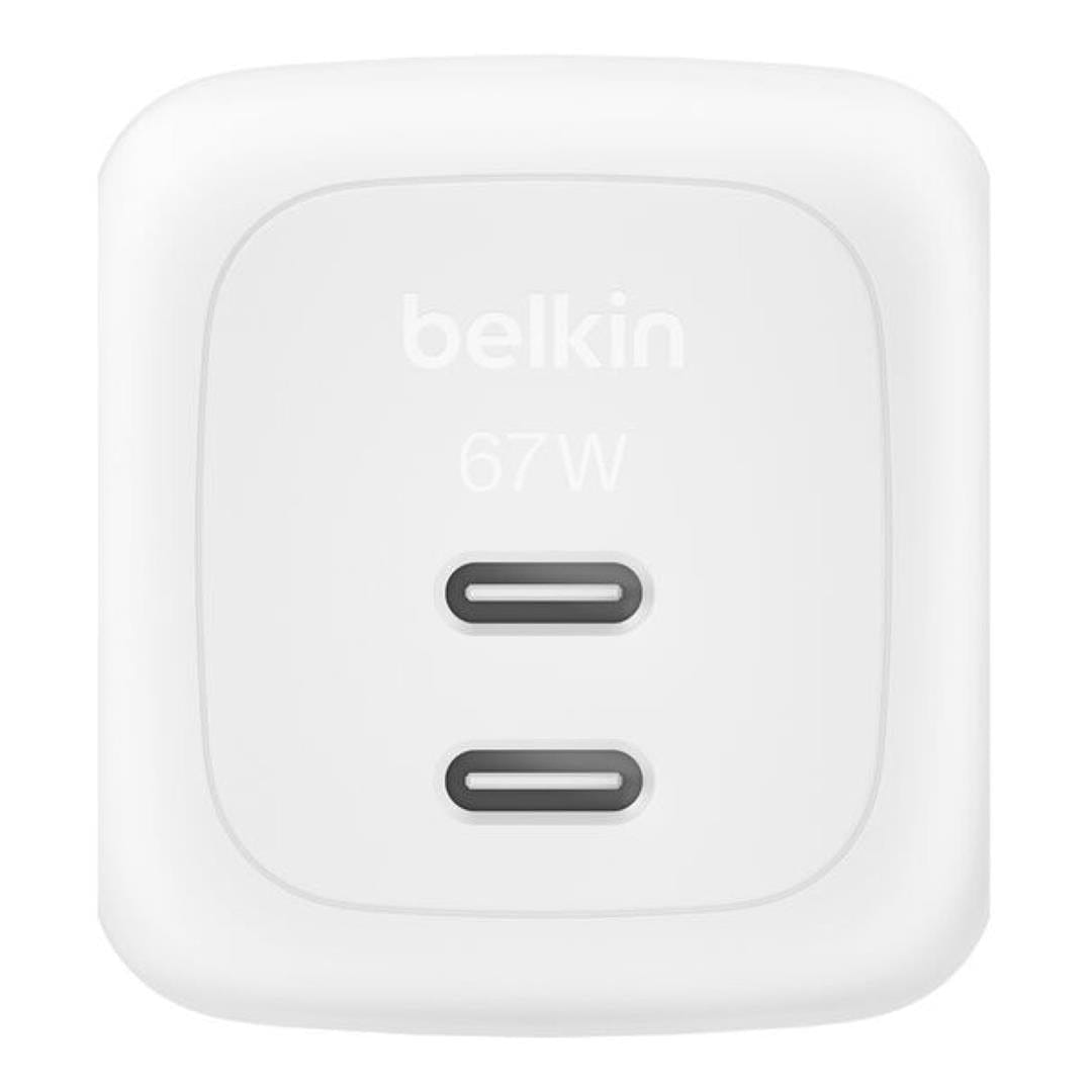 Belkin BoostCharge Pro 67W Dual Type-C GaN Charger White WCH020KQWH