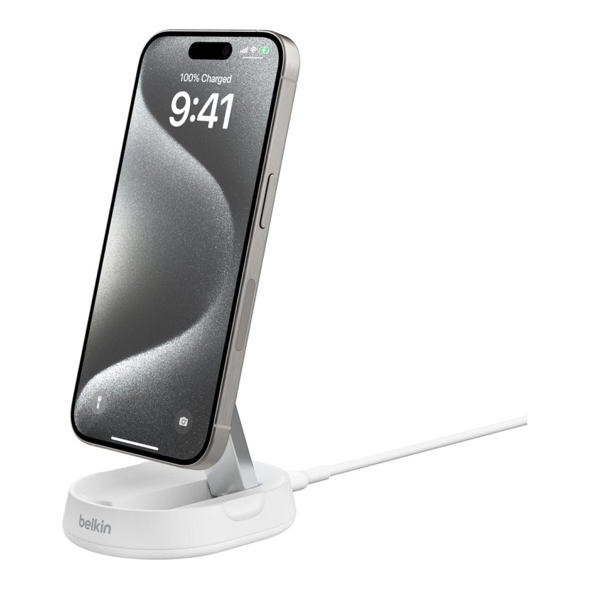 Belkin BoostCharge Pro 15W Convertible Magnetic Wireless Charging Stand with Qi2 WIA008btWH - Image 2