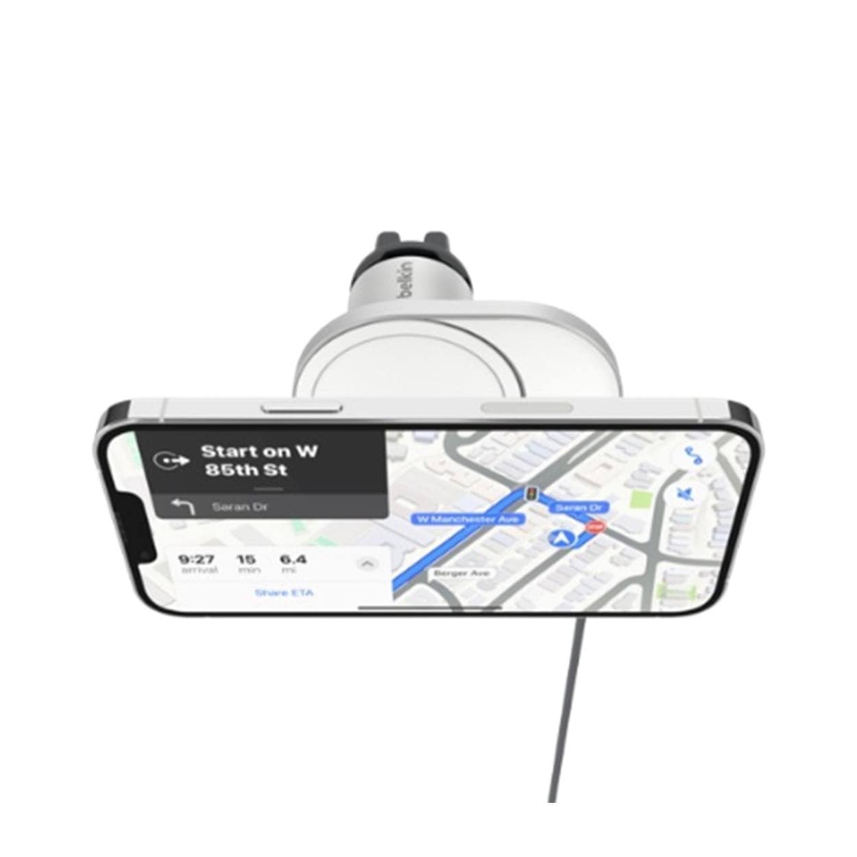 Belkin BoostCharge Pro 15W Magnetic Wireless Car Charger with Qi2 WIC008BTGR-V2 - Image 3