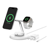 Belkin BoostCharge Pro Qi2 15W 3-in-1 MagSafe Charging Stand White WIZ023VFWH - Image 7