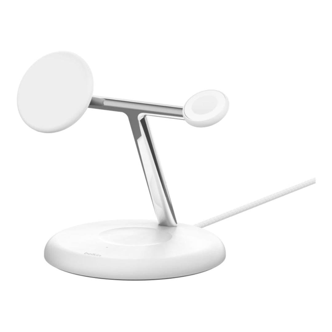 Belkin BoostCharge Pro Qi2 15W 3-in-1 MagSafe Charging Stand White WIZ023VFWH - Image 11