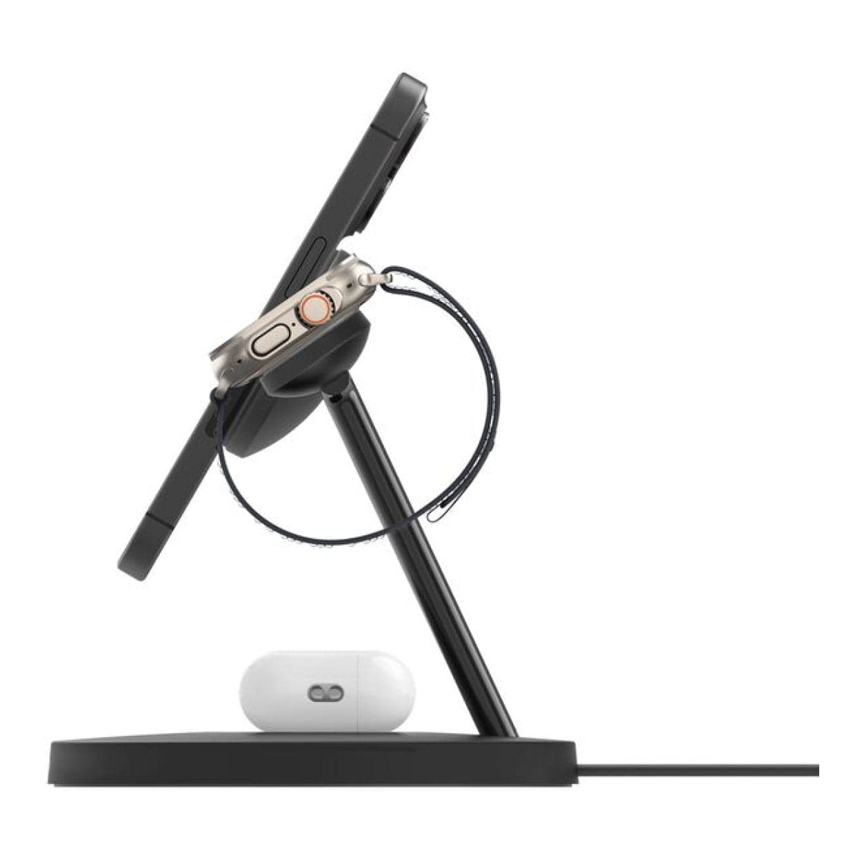 Belkin BoostCharge Pro 3-in-1 Charging Dock with Qi2 MagSafe Charger Black WIZ032KQBK - Image 6